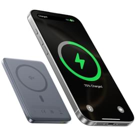 Внешний аккумулятор Baseus, PicoGo AM41 Ultra-Slim Qi2 Magnetic 10000mAh 27W, Grey (BAS-E0027200) фото