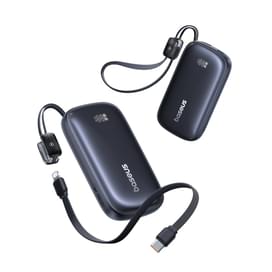 Сыртқы аккумулятор Baseus, EnerFill FC21 Qpow3 Ultra DGT 10000mAh+кіріктірілген кабель 45W, Қара (BAS-E0027Q00) фото