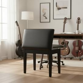 Банкетка Donner Piano Bench Stool черный, с отделением для нот фото