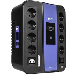 ИБП SVC, 600VA/360W, AVR:165-275В, 8Shuko, 2*USB 2A, Black/Blue (U-600) фото