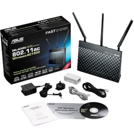 Беспроводной VDSL/ADSL Модем/Роутер, Asus DSL-AC68U, 4*LAN 1 Гбит/с, 1*USB, 600/1300Mbps (DSL-AC68U) фото