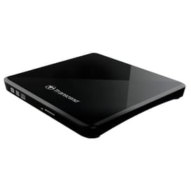Transcend USB 2.0 сыртқы оптикалық жетегі, 8x, Slim, Қара (TS8XDVDS-K) фото
