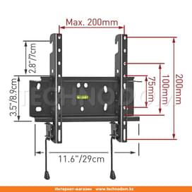 Настенный кронштейн для ТВ до 37"/94см, Barkan, Black (E20B) фото