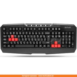 Клавиатура проводная USB Delux DLK-9020U Black фото