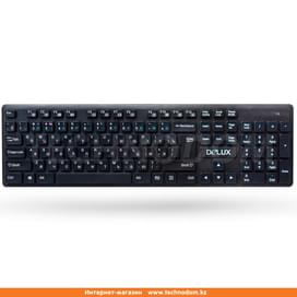 Клавиатура беспроводная USB Delux DLK-150GB Black фото