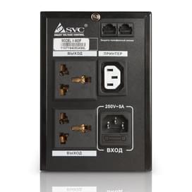 ИБП SVC, 800VA/480W, AVR:165-275В, 2Schuko, Black (V-800-F) фото