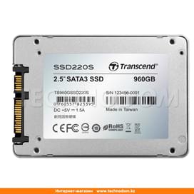 Внутренний SSD 2.5" 960GB Transcend SSD220S, SATA III (TS960GSSD220S) фото