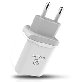 Сетевое зарядное устройство 1*USB, Quick Charge 3.0, USAMS, Белый (US-CC024) фото
