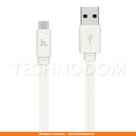 Кабель USB 2.0 - Type-С, X5, HOCO, 1м, Белый фото