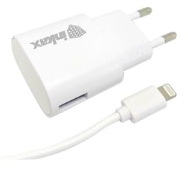 Сетевое зарядное устр-во 1*USB, 1A + каб. Lightning, INKAX, Белый (CD-08-IP) фото