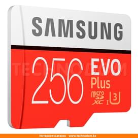 Карта памяти MicroSD 256GB Samsung Evo+, UHS-I 95MB/s, Class 10 + SD Adapter (MB-MC256GA/RU) фото