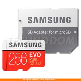 Карта памяти MicroSD 256GB Samsung Evo+, UHS-I 95MB/s, Class 10 + SD Adapter (MB-MC256GA/RU) фото
