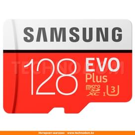 Карта памяти MicroSD 128GB Samsung Evo+, UHS-I 95MB/s, Class 10 + SD Adapter (MB-MC128GA/RU) фото