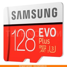 Карта памяти MicroSD 128GB Samsung Evo+, UHS-I 95MB/s, Class 10 + SD Adapter (MB-MC128GA/RU) фото
