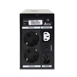 ИБП SVC, 800VA/480W, AVR:165-275В, 2Shuko, Black (V-800-L) фото