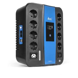 ИБП SVC, 1000VA/600W, AVR:165-275В, 8Shuko, 2*USB 2A, Black/Blue (U-1000) фото