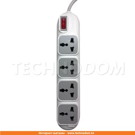 Сетевой фильтр HuntKey, 4 роз, 3м, White (PZD401) фото