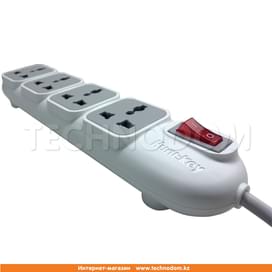 Сетевой фильтр HuntKey, 4 роз, 3м, White (PZD401) фото