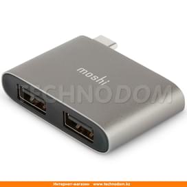 Адаптер Type-C - 2*USB 3.1, Moshi, Gray (99MO084214) фото
