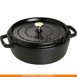Кокот низкий, 26см, 3,8л черный STAUB 1112625 фото