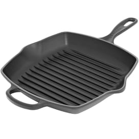 LE CREUSET S 20183260000422 шойыннан жасалған төртбұрышты гриль-табасы 26 см қара фото