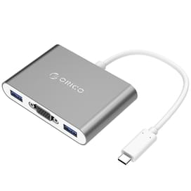 ORICO VGA бейімдегіші,Type-C,Type-A*3 Silver (RCV3A-SV-PRO) фото
