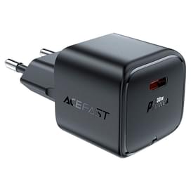 Адаптер питания ACEFAST, 1*USB-C, mini PD30W GaN, black (A77bk - ACEFAST) фото