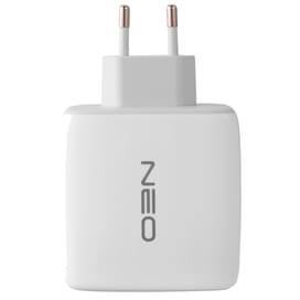 Адаптер питания Neo 1*USB, 2*USB Type-C 3A, 120W (PD, GaN), White (NEO-PD-RC1201) фото