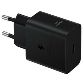 Адаптер питания Samsung, 1*Type-C 45Вт (PD 3.0)+Cable 5A, Black (EP-T4511XBEGRU) фото