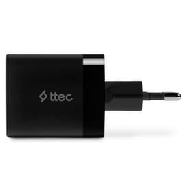 Адаптер питания ttec 45W PD Duo Travel Charger  USB-C+USB-A, Black (2SCP02S) фото
