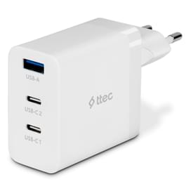 Адаптер питания ttec 65W PD/GAN USB-C Travel Charger, White (2SCG03B) фото