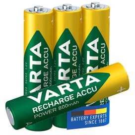 Аккумулятор AAA 4шт Varta 800mAh (56703101404) фото