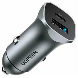 Автомобильное Зарядное Устройство UGREEN CD130 Type-C PD+USB-A 24W (30780) фото