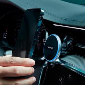 Автомобильный держатель ACEFAST, магнитный, с беспроводной зарядкой, silver (D3 - ACEFAST) фото