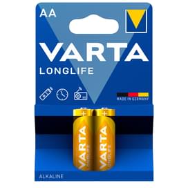 Батарейка AA 2шт Varta Longlife Extra Mignon (0001-4106-101-412) фото