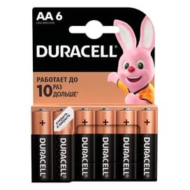 Батарейка Duracell AA 6шт Basic фото