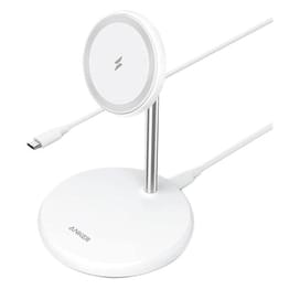 Беспроводное зарядное устройство Anker PowerWave Magnetic Stand, White (A2540G21) фото