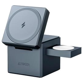 Беспроводное зарядное устройство ANKER Cube с MagSafe 3в1 Black (ANK-Y1811G11-BK) фото
