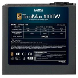 Қуат беру блогы 1000W Zalman TeraMax 1000-TMX ATX 80+ GOLD modular 6x6+2pin, 2x4+4pin (ZM1000-TMX) фото