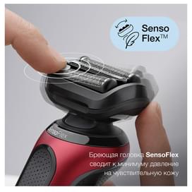 Бритва Braun Series 6 61-R1200s, Red Black фото