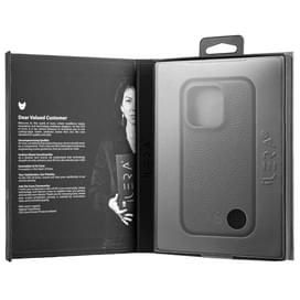 Чехол для  iPhone 15 Pro, iLera NAPA leather Case 1.0, Black (iLNAPA15Pb) фото