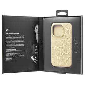 Чехол для  iPhone 15 Pro, iLera NAPA leather Case 1.0 forLady Beige (iLNAPA15Pld) фото