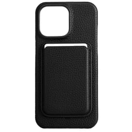 Чехол для iPhone 15 Pro Max, iLera NAPA leather Case 1.0, Black (iLNAPA15PMb) фото