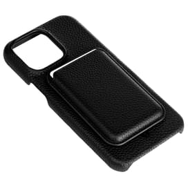 Чехол для iPhone 15 Pro Max, iLera NAPA leather Case 1.0, Black (iLNAPA15PMb) фото