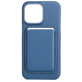 Чехол для  iPhone 15 Pro Max, iLera NAPA leather Case 1.0, Deep Blue (iLNAPA15PRdb) фото