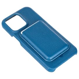 Чехол для  iPhone 15 Pro Max, iLera NAPA leather Case 1.0, Deep Blue (iLNAPA15PRdb) фото