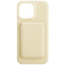 Чехол для  iPhone 15 Pro Max, iLera NAPA leather Case 1.0, Lady Beige (iLNAPA15PMld) фото