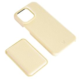 Чехол для  iPhone 15 Pro Max, iLera NAPA leather Case 1.0, Lady Beige (iLNAPA15PMld) фото