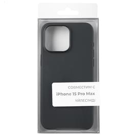 Чехол для iPhone 15 Pro Max, NEO Liquid Silicone Case with MagSafe, Black (LSCM-15ProMaxB) фото