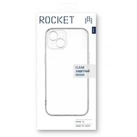 Чехол для iPhone 15, ROCKET, Clear silicon, TPU (RCS579TT61CL-I23) фото